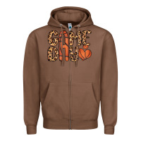 Chestnut game day basketball Zipper Hoodie - MaliasSmallBusiness