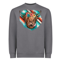 Storm highland cow serape Heavyweight Sweatshirt - JahusDesignShop