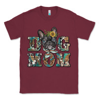 Burgundy dog mom french bulldog Classic Tee - BarkalooDesign