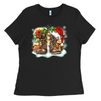 Black army christmas Ladies Tee - Zillion Design Studio
