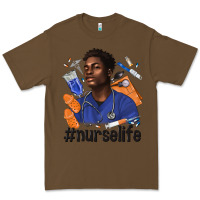 Cacao afro man nurse life Premium Tee - texasbilliewilder