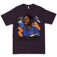 Plum afro man nurse life Premium Tee - texasbilliewilder