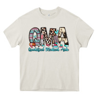 Cream qma qualified medical aide Heavy Core Tee - Zillion Design Studio