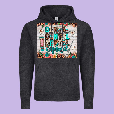 Dental Squad Vintage Hoodie Designed By Jahusdesignshop