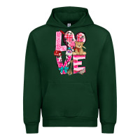 Forest Green Love Valentine's Day Urban Hoodie - HowdyJamesFarm