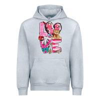 Heather Grey Love Valentine's Day Urban Hoodie - HowdyJamesFarm