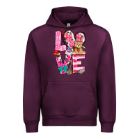 Mauve Wine Love Valentine's Day Urban Hoodie - HowdyJamesFarm