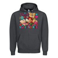 Smoke i teach sweethearts Zipper Hoodie - NancyCooperArtShop