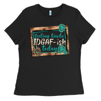 Black feeling kinda idgafish today Ladies Tee - texasbilliewilder