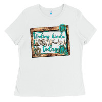 White feeling kinda idgafish today Ladies Tee - texasbilliewilder