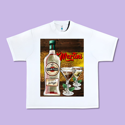 Martini Urban Heavy Tee Designed By Adodesignshop