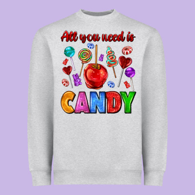 All You Need Is Candy Heavyweight Sweatshirt Designed By Adodesignshop