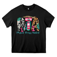 Black pta physical therapy assistant Heavy Core Tee - Zillion Design Studio