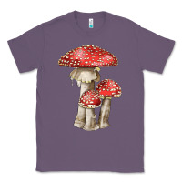 Lavender Autumn Mushroom Illustrations Classic Tee - LillyAllenDesigns