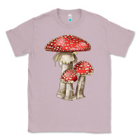 Lilac Autumn Mushroom Illustrations Classic Tee - LillyAllenDesigns