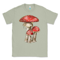 Matcha Autumn Mushroom Illustrations Classic Tee - LillyAllenDesigns
