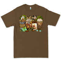 Cacao safari cartoon characters coffee cups Premium Tee - Zillion Design Studio