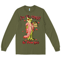 Army Green im too much go find less boujee frog funny Long Sleeve Tee - JahusDesignShop