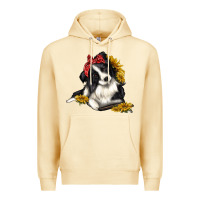 Pina Colada border collie with bandanna Premium Hoodie - texasbilliewilder