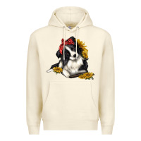 Sandshell border collie with bandanna Premium Hoodie - texasbilliewilder