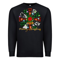 Black merry christmas windmill Premium Sweatshirt - Jasminsmagicworld