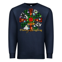 Navy merry christmas windmill Premium Sweatshirt - Jasminsmagicworld