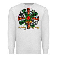 Oatmeal Heather merry christmas windmill Premium Sweatshirt - Jasminsmagicworld