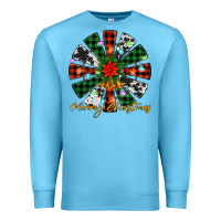 Ocean Blue merry christmas windmill Premium Sweatshirt - Jasminsmagicworld