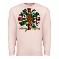Pale Pink merry christmas windmill Premium Sweatshirt - Jasminsmagicworld