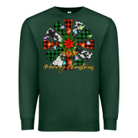 Sports Green merry christmas windmill Premium Sweatshirt - Jasminsmagicworld