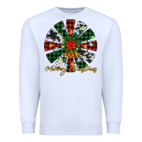 White merry christmas windmill Premium Sweatshirt - Jasminsmagicworld