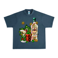 Midnight Navy cocrtail martini and gift and snow Urban Heavy Tee - AdoDesignShop