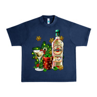 Navy cocrtail martini and gift and snow Urban Heavy Tee - AdoDesignShop