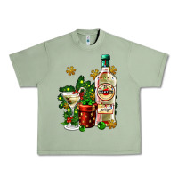 Oil Green cocrtail martini and gift and snow Urban Heavy Tee - AdoDesignShop