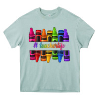 Teacher Life Crayons Heavy Core Tee | Teevron