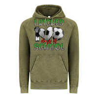 Vintage Olive i kicked 100 days of school Vintage Hoodie - Artiststas