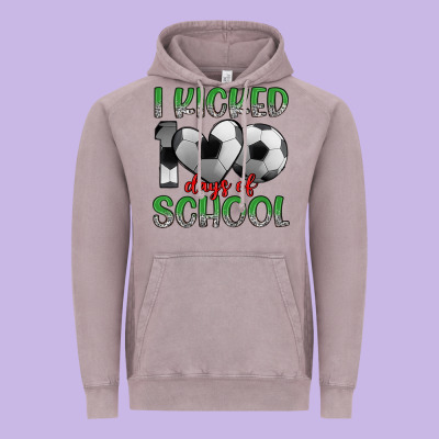 I Kicked 100 Days Of School Vintage Hoodie Designed By Artiststas
