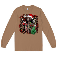 Toasted Coconut Skeleton with coffee cup Christmas Long Sleeve Tee - NancyCooperArtShop