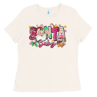Bone pink santa baby christmas Ladies Tee - Zillion Design Studio