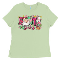 Matcha pink santa baby christmas Ladies Tee - Zillion Design Studio