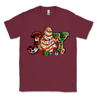 Burgundy joy with christmas tree cake ado Classic Tee - AdoDesignShop