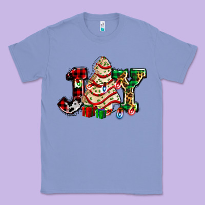 Joy With Christmas Tree Cake Ado Classic Tee Designed By Adodesignshop