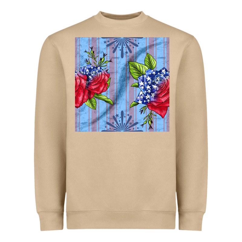 Patriotic Rose Heavyweight Sweatshirt by BundleAndBundleShop | Teevron