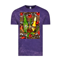 Cloud Purple beer bottles with wheat and barley Vintage Tee - AdoDesignShop