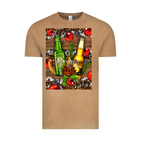 Vintage Camel beer bottles with wheat and barley Vintage Tee - AdoDesignShop