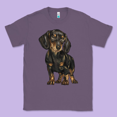 Dachshund Classic Tee Designed By Barkaloodesign