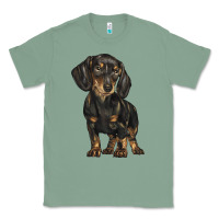 Sage dachshund Classic Tee - BarkalooDesign