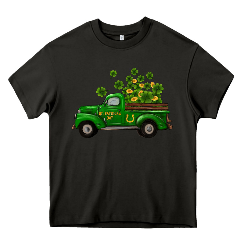 St Patricks Truck Shamrock Horseshoe Gold Heavy Core Tee by RanaPortraitStore | Teevron