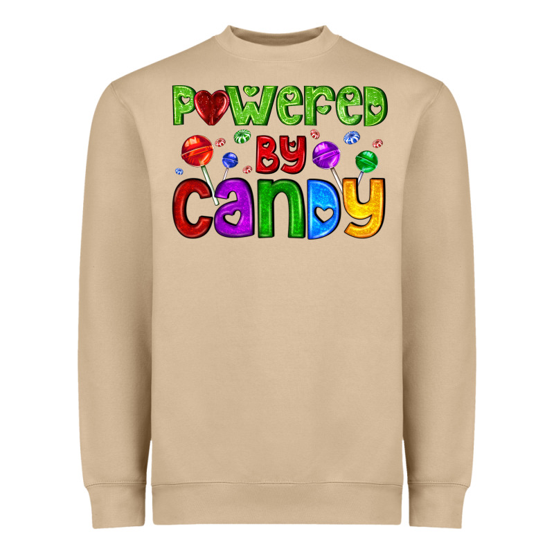 Powered By Candy With Lollipops Heavyweight Sweatshirt by AdoDesignShop | Teevron