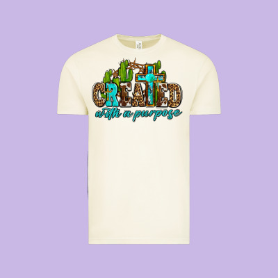 Created With A Purpose Vintage Tee Designed By Adodesignshop
